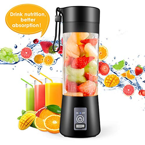 Portable Blender, Mini Mixer for smoothies and shakes, Kitchen tools,Fruit Mixing Machine with USB Rechargeable Batteries