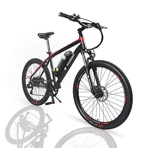 Rattan 26 inch Aluminum Electric Mountain Bike Shimano 7 Speed E-Bike 36V 10.4Ah Lithium Battery 350W Electric Bicycle 26 inch Adult Assisted E-Bike