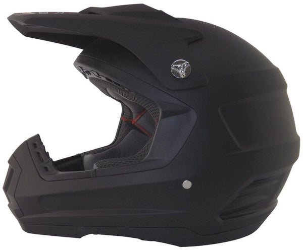 Core Helmets MX-1 Off-Road Helmet (Flat Black, Medium)