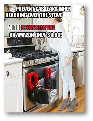 Stove Stoppaz Universal Kitchen Stove Knob Locks (5 Count) (Black)