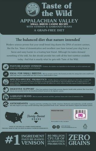 Taste of the Wild Grain Free High Protein Real Meat Recipe Appalachian Valley Premium Dry Dog Food