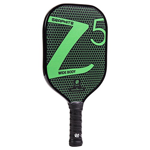 ONIX Graphite Z5 Pickleball Paddle (Graphite Carbon Fiber Face with Rough Texture Surface, Cushion Comfort Grip and Nomex Honeycomb Core for Touch, Control, and Power)