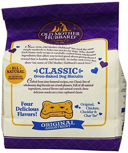 Old Mother Hubbard Classic Crunchy Natural Dog Treats, Original Assortment Mini Biscuits, 3.8 (3 Lb 13Oz)-Pound Bag