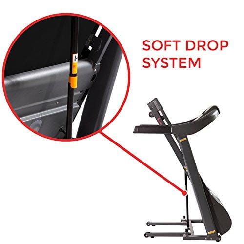 Sunny Health & Fitness T7643 Heavy Duty Walking Treadmill with 350 lb High Weight Capacity, Wide Walking Area and Folding for Storage