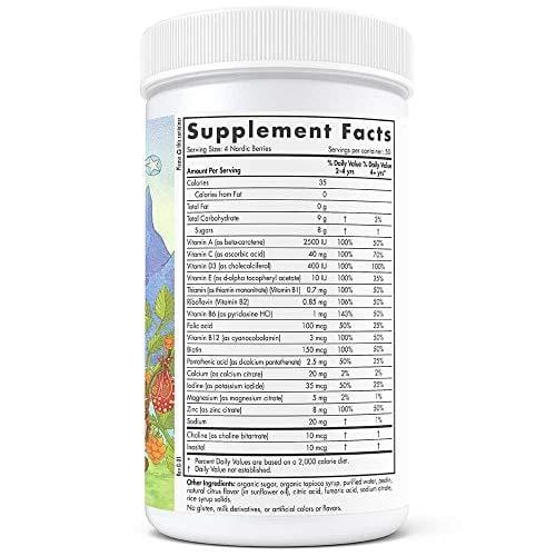 Nordic Naturals Nordic Berries Multivitamin - Chewable Vitamin For Children & Adults Provides Essential Vitamins and Nutrients For Immune System, Bone Health, Development & Overall Health*,200 Count
