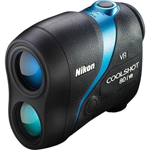 Nikon COOLSHOT 80i VR Golf Laser Rangefinder (16205) Bundle w All Weather Sport Case + Abbigliamento Sportivo SRL Deluxe Folding Umbrella + Lens Cleaning Pen