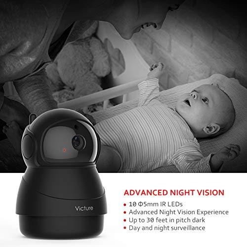 Victure 1080P FHD Pet Camera with WiFi IP Camera Indoor Wireless Security Camera Motion Detection Night Vision Home Surveillance Baby Elder Monitor with 2 Way Audio iOS/Android