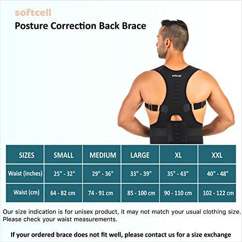 softcell Magnetic Posture Corrective Back Brace (L)
