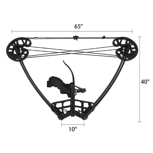 LAKAGO 50lbs Triangle Compound Bow Right Left Hand Archery for Hunting Shoot Competition