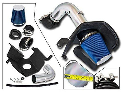 Cold Air Intake System with Heat Shield Kit + Filter Combo BLUE Compatible For 03-07 Dodge Ram 2500/3500 5.9L L6 Diesel