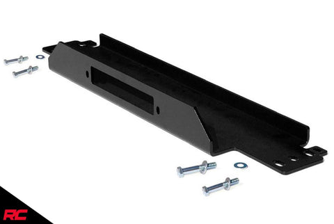 Rough Country Winch Mounting Plate Compatible w/ 1987-2006 Jeep Wrangler TJ LJ YJ (Mounts to Stock Bumper) 1189