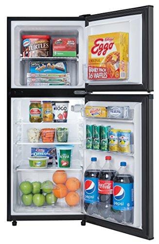 Danby DCR047A1BBSL Dual Door Compact Refrigerator, Black Stainless