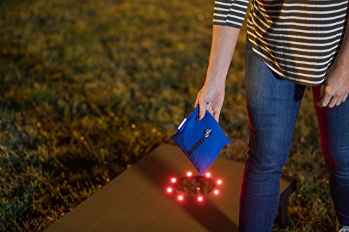Triumph LED Lighted Cornhole Set - Includes Two Lighted Cornhole Boards and Eight Glowing Cornhole Bags