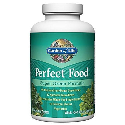 Garden of Life Whole Food Vegetable Supplement - Perfect Food Green Superfood Dietary Supplement, 300 Vegetarian Caplets