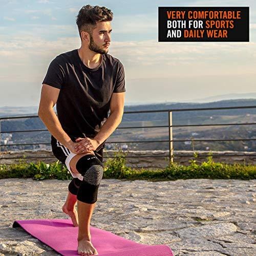 Mava Sports Sleeve Support for Knee for Pain and Discomfort