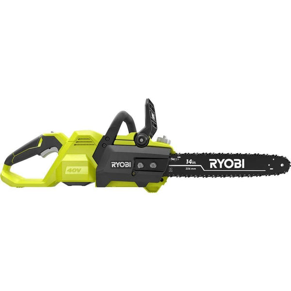 Ryobi 14 in. 40-Volt Baretool Brushless Lithium-Ion Cordless Chainsaw, 2019 Model RY40530, Li-Ion 40V, (Battery and Charger Not Included)
