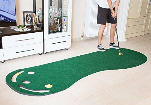 Golf Putting Green Grassroots Mat - 9ft by 3ft – Includes Free 3 Yellow Golf Balls - Ideal for Outdoor & Indoor – for Practicing, Training – Thicker and Wider Surface – For All Ages! [product _type] Abco Tech - Ultra Pickleball - The Pickleball Paddle MegaStore