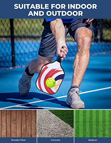 DEERFAMY 40 Pickleball Balls for Outdoor & Indoor, USAPA Approved for Sanctioned Tournament Play,4 Pack/6 Pack