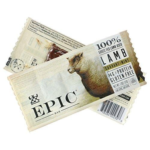 Epic All Natural Meat Bar, 100% Natural, Lamb, Currant & Mint, 1.3 oz. (12 Count)
