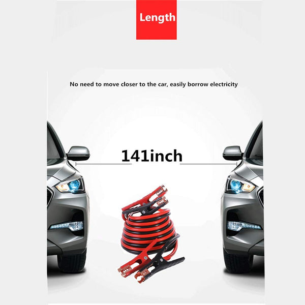 HAIPHAIK Emergency Roadside Toolkit - Multipurpose Emergency Pack Car Premium Road Kit Essentials Jumper Cables Set 11.8 Foot (Upgrade) Emergency Roadside Kit 124 Pieces