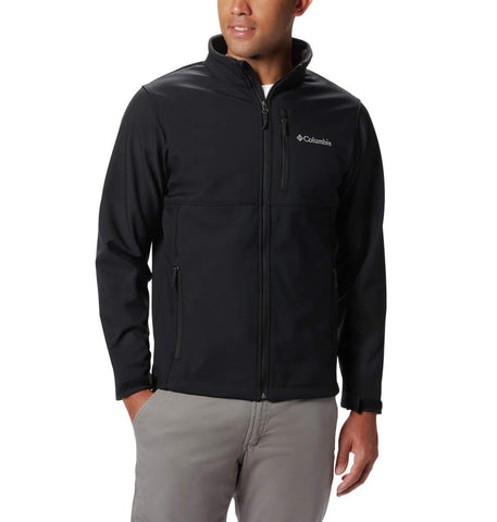 Columbia Men's Ascender Softshell Jacket, Water & Wind Resistant, Black, Medium