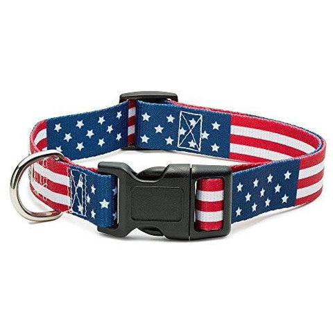 American Flag Dog Collar in 5 Different Sizes Classic (Large)
