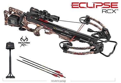 Tenpoint Eclipse RCX Crossbow Package with RangeMaster Pro Scope, ACUdraw 50, 6 Pro-Elite Carbon Arrows, 3-Arrow Instant Detach Quiver, and Ambidextrous Side Quiver Mount