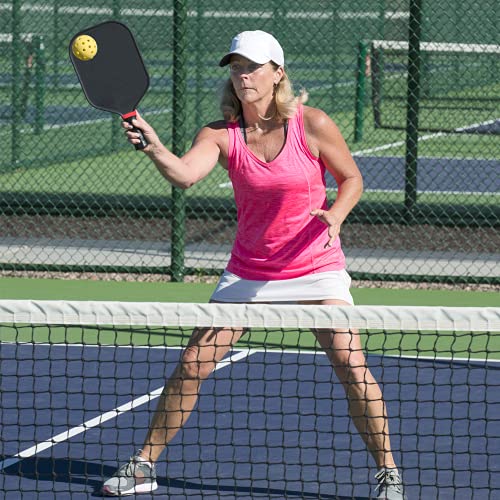 YOLENY Portable 22 FT Pickleball Net Set with Carrying Bag, Steel Frame Weather-Proof, Outdoor Games for Kids and Adults, Pickleball Game Set Regulation Size for Lawn, Playground, Beach, Driveway