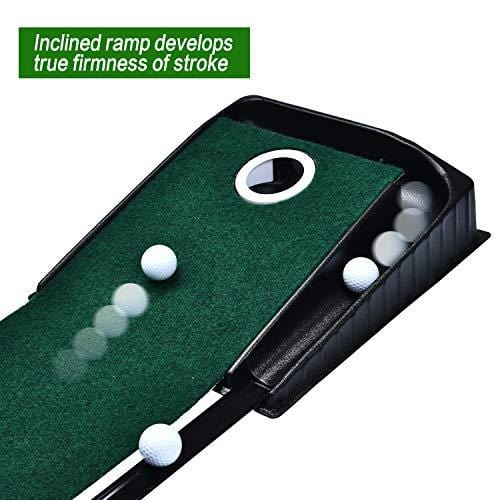 Champkey Alignment Golf Putting Mat(9 feet x 16 Inches) | Premium Mat with Ball Return,Include 3 Golf Balls [product _type] Champkey - Ultra Pickleball - The Pickleball Paddle MegaStore