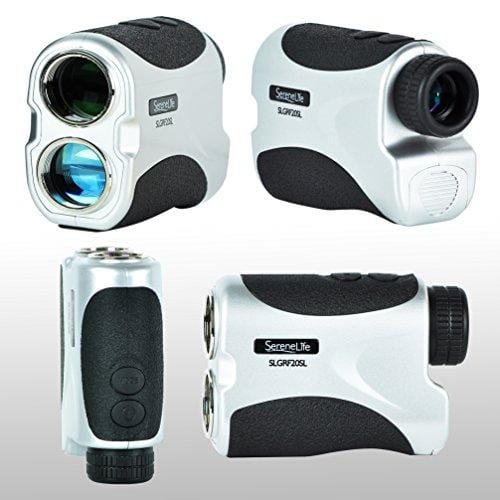 SereneLife Advanced Golf Laser Rangefinder - 546.2 Yard Digital Accuracy Distance Meter with Pinsensor Technology, 6X Magnification and 2 Modes for Hunting, Shooting, Archery and More - SLGRF20SL