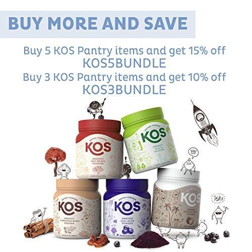 KOS Organic Matcha Powder | No Additives, 100% Pure Matcha Green Tea Powder | USDA Organic, High In Antioxidants, Clean Energy Promoting Plant Based Ingredient, 316.8g, 120 Servings