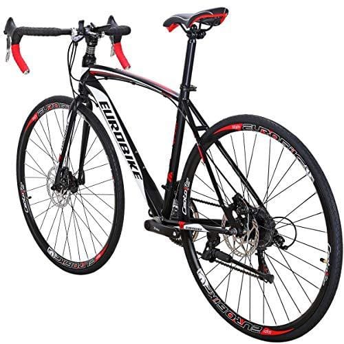 Eurobike Road Bike TSM550 Bike 21 Speed Dual Disc Brake 700C Wheels Road Bicycle 49cm Spoke Wheel