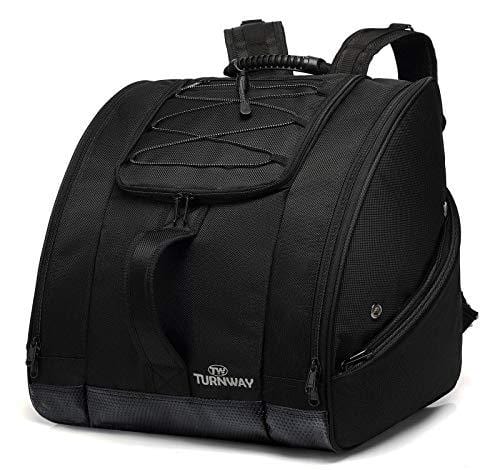 TurnWay Ski/Snowboard Boot Bag/Skating Bag | Excellent for Store Gear, Jacket, Helmet, Goggles, Gloves & Accessories | Travel with Waterproof Exterior & Bottom, Venting & Grommets for Snow Drainage