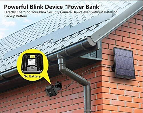 MYRIANN Solar Panel for Blink XT XT 2 Security Camera, Wall Mount Outdoor Weather Proof Solar Power Charging Panel for Blink XT XT 2 Home Security Camera System