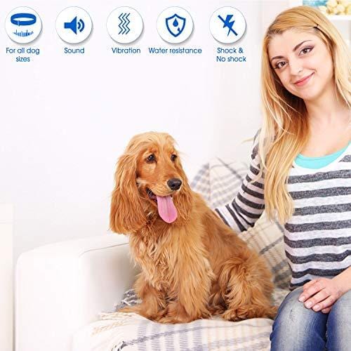 MONTAUR 2019 Automatic Bark Collar - Upgraded Rechargeable Barking Collar for Dogs - Newest Version Waterproof Bark Control Collar - Humane and Safe Dog Bark Collar for Dogs