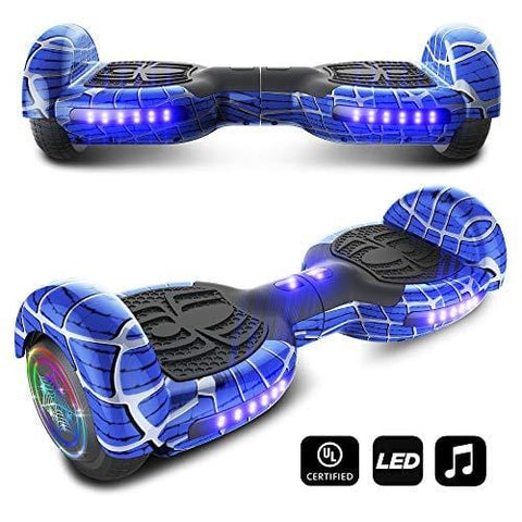 CHO Spider Wheels Series Hoverboard UL2272 Certified Hover Board with 6.5 inch Wheels Electric Scooter Smart Self Balancing Wheels (Blue)