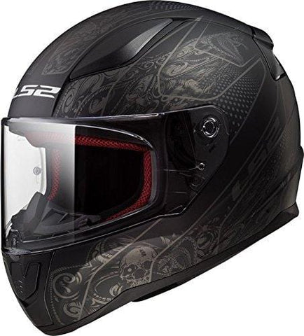 LS2 Helmets Rapid Crypt Graphic unisex-adult full-face-helmet-style Full Face Helmet (Matte Black,XX-Large),1 Pack - 353-1106