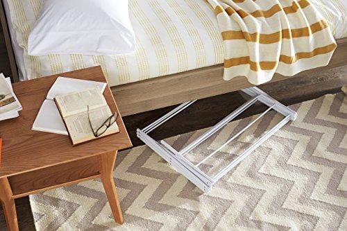 AmazonBasics Foldable Clothes Drying Laundry Rack - White