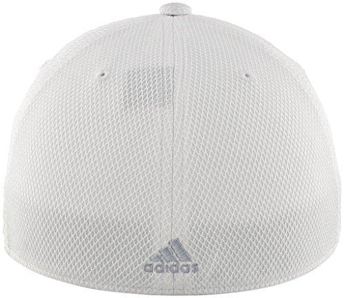 adidas Men's Release Stretch Fit Structured Cap, White/Clear Grey, Large/X-Large