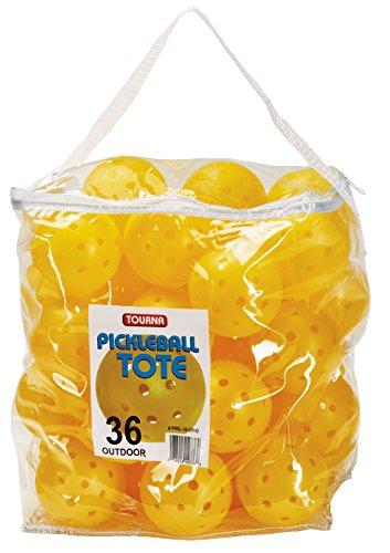 Tourna Strike Outdoor Pickleballs (36 Pack) USAPA Approved, Optic Yellow