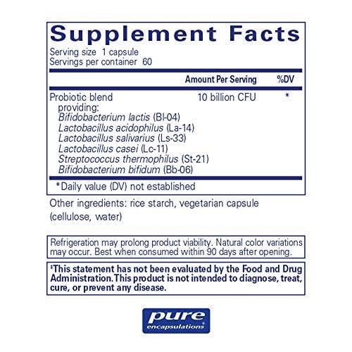 Pure Encapsulations - Probiotic G.I. - Shelf Stable Probiotic Blend to Support Healthy Immune Function Within The Gastro Intestinal Tract* - 60 Capsules