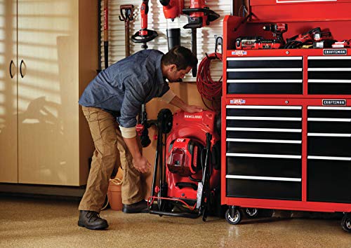CRAFTSMAN V60 3-in-1 Cordless Lawn Mower, 21-Inch (CMCMW260P1),Red