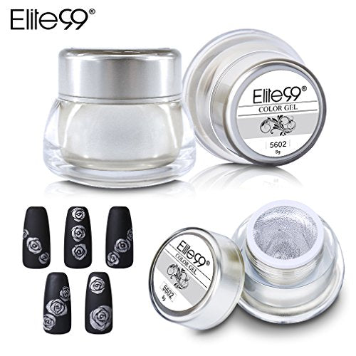 Elite99 Gel Nail Polish 3D Painting Nail Gel Soak Off UV LED 4PCS DIY Manicure Nail Art Decoration 8g