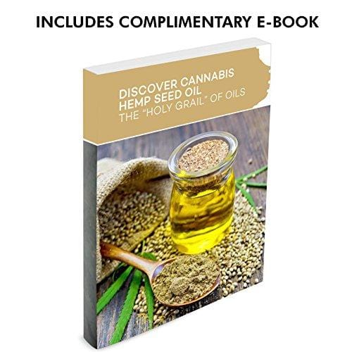 Hemp Oil - 100% Pure Hemp Seed Oil Cold Pressed Organic. Sourced From Canada. Provides Omega 3 and 6 EFA's. Anti Inflammatory Benefits Provide Pain Relief (16 OZ)