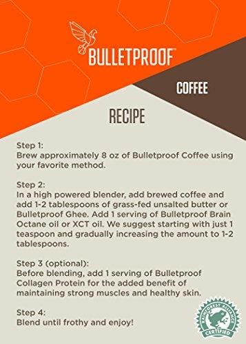 Bulletproof The Original Ground Coffee, Premium Medium Roast Organic Beans, 3-Pack
