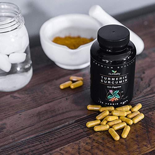 Turmeric Curcumin with Piperine (Black Pepper Extract) - 120 Veggie Capsules - Premium Quality with 95% Standardized Curcuminoids - Best Absorption & Potency - Pain Relief & Joint Support Supplement