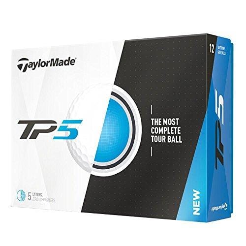 TaylorMade 2017 TP5 Golf Balls, Pack of 12