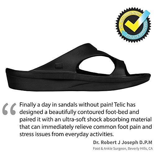 Telic Unisex Z-Strap Sandal, Midnight Black, M