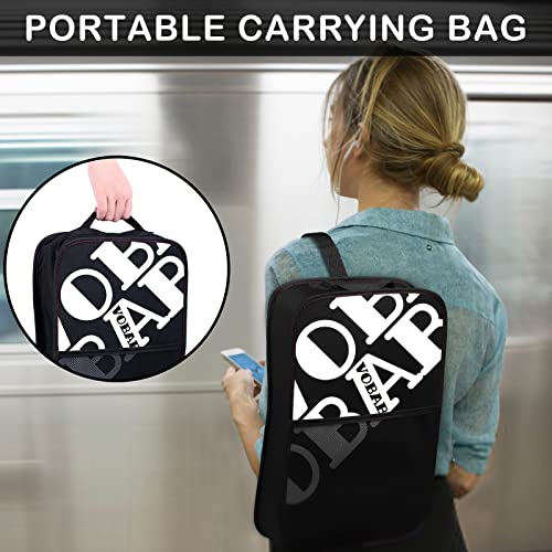 Vobab Lightweight Pickleball Paddles Set: 2 Pickleball Rackets 8 Pickle Balls 1 Portable Bag - Pickleball Racquet Outdoor & Indoor use in 4.72In Grip with Polypropylene Honeycomb Core