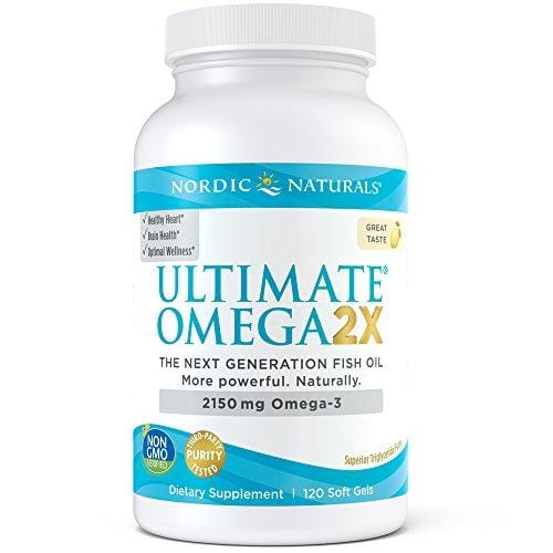 Nordic Naturals - Ultimate Omega 2X, Supports Heart, Brain, and Immune Health, 120 Soft Gels
